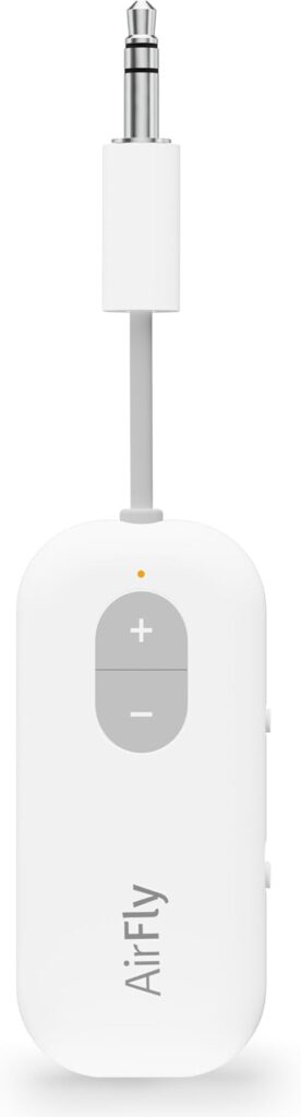 Twelve South AirFly SE, Bluetooth Wireless Audio Transmitter Adapter, White