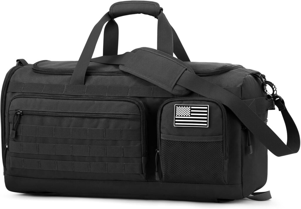G4Free 3-in-1 Duffle Bag Travel Gym Sports, Large Tactical Duffel Backpack