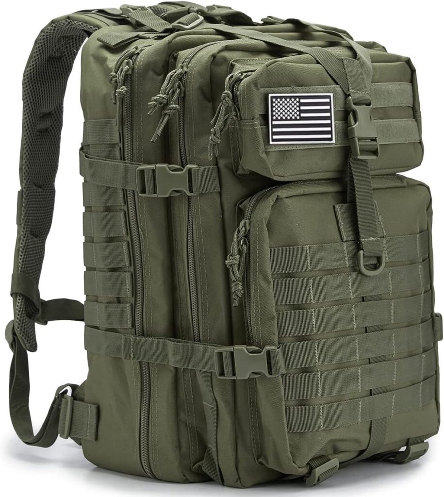 QT&QY 45L Military Tactical Backpacks Molle Army Assault Pack 3 Day Bug Out Bag Hiking Treeking Rucksack…