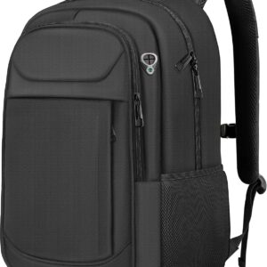 17" Travel Laptop Backpack, Airline Approved Computer Bag, Black